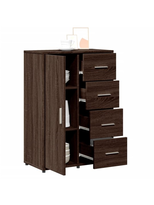Senkki ruskea tammi 60x31x84 cm tekninen puu