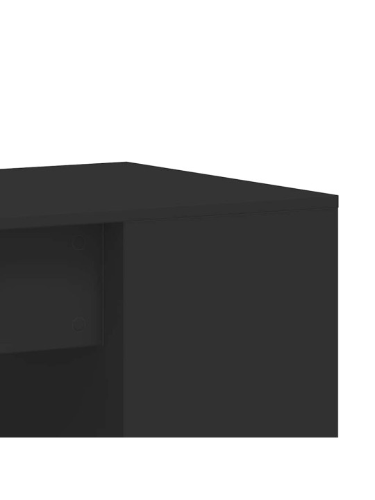 Työpöytä musta 102x50x75 cm tekninen puu