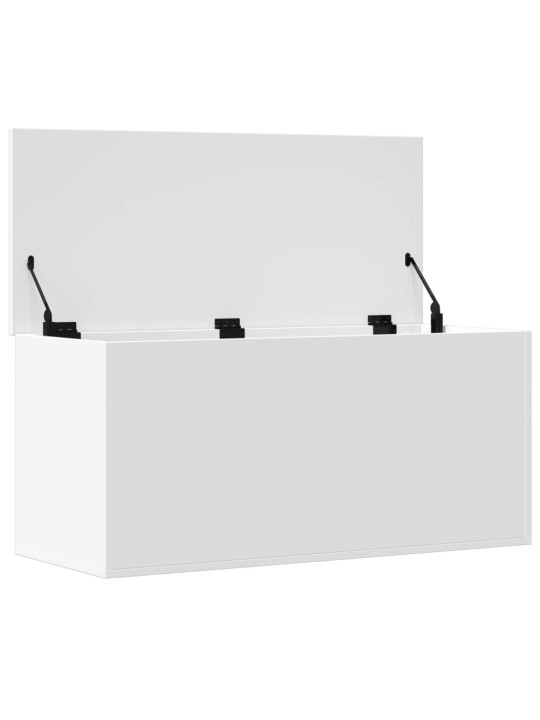 Säilytyslaatikko valkoinen 100x42x46 cm tekninen puu