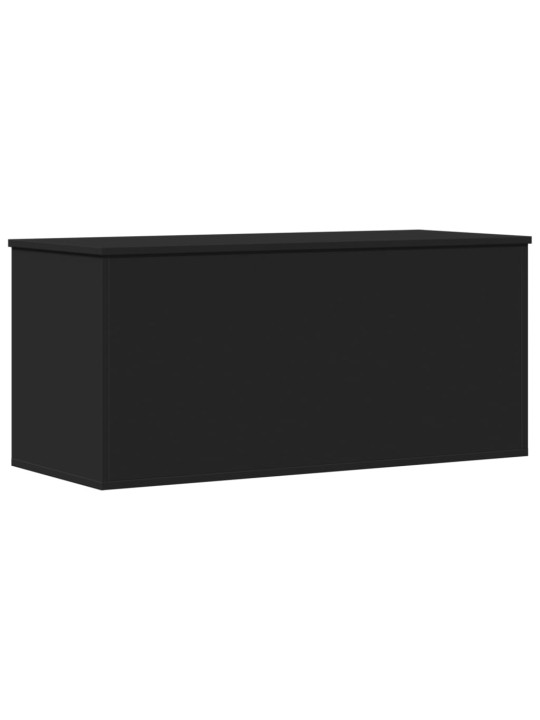 Säilytyslaatikko musta 100x42x46 cm tekninen puu