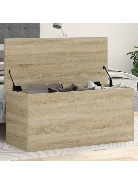 Säilytyslaatikko sonoma-tammi 100x42x46 cm tekninen puu