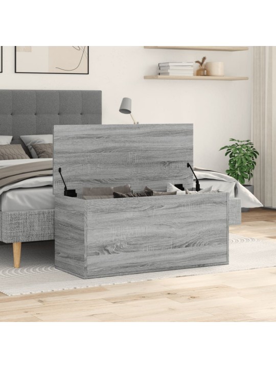 Säilytyslaatikko harmaa sonoma 100x42x46 cm tekninen puu