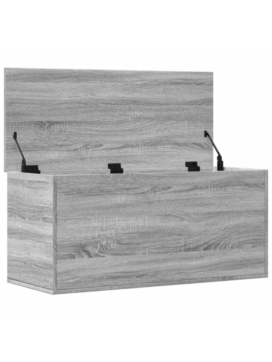 Säilytyslaatikko harmaa sonoma 100x42x46 cm tekninen puu