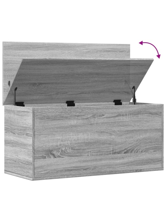 Säilytyslaatikko harmaa sonoma 100x42x46 cm tekninen puu