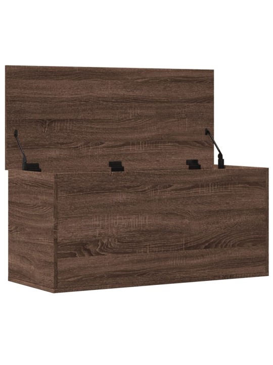 Säilytyslaatikko ruskea tammi 100x42x46 cm tekninen puu
