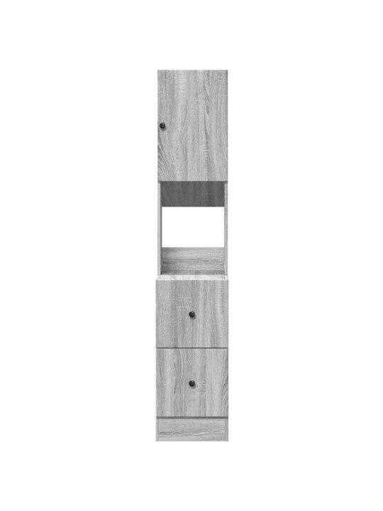 Keittiön kaappi harmaa sonoma 35x50x180 cm tekninen puu