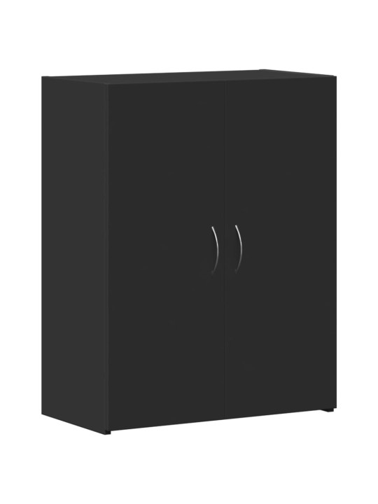 Arkistokaappi musta 60x32x77,5 cm tekninen puu