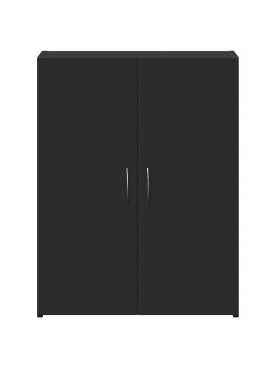 Arkistokaappi musta 60x32x77,5 cm tekninen puu
