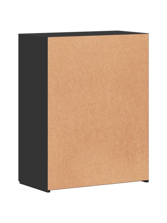 Arkistokaappi musta 60x32x77,5 cm tekninen puu