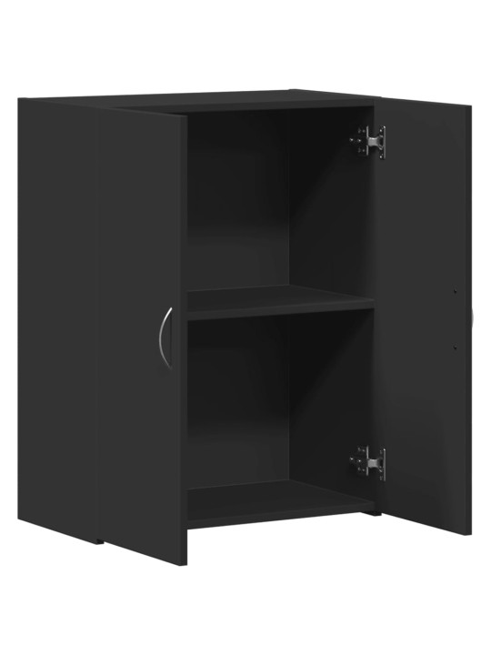 Arkistokaappi musta 60x32x77,5 cm tekninen puu