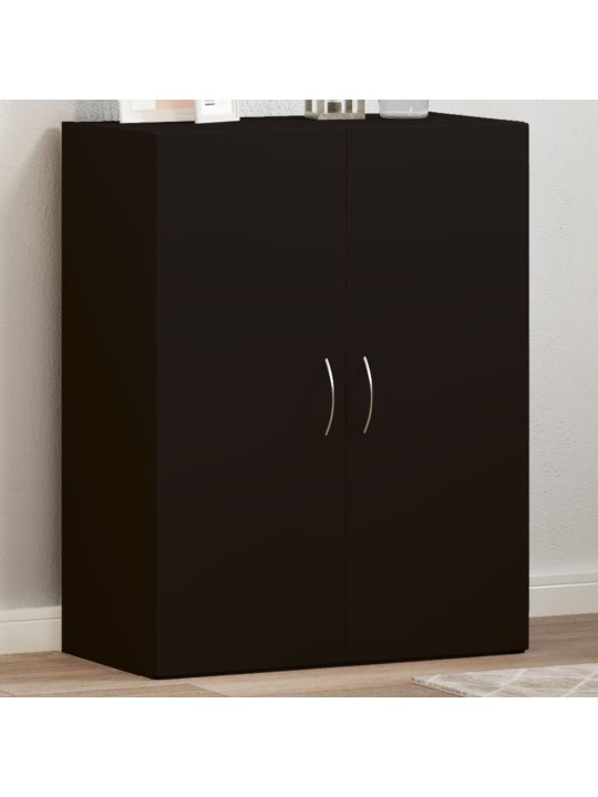 Arkistokaappi musta 60x32x77,5 cm tekninen puu