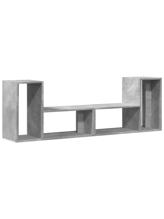 TV-tasot 2 kpl betoninharmaa 75x30x50 cm lastulevy