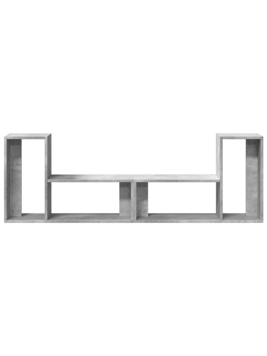 TV-tasot 2 kpl betoninharmaa 75x30x50 cm lastulevy