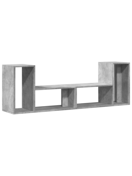 TV-tasot 2 kpl betoninharmaa 75x30x50 cm lastulevy