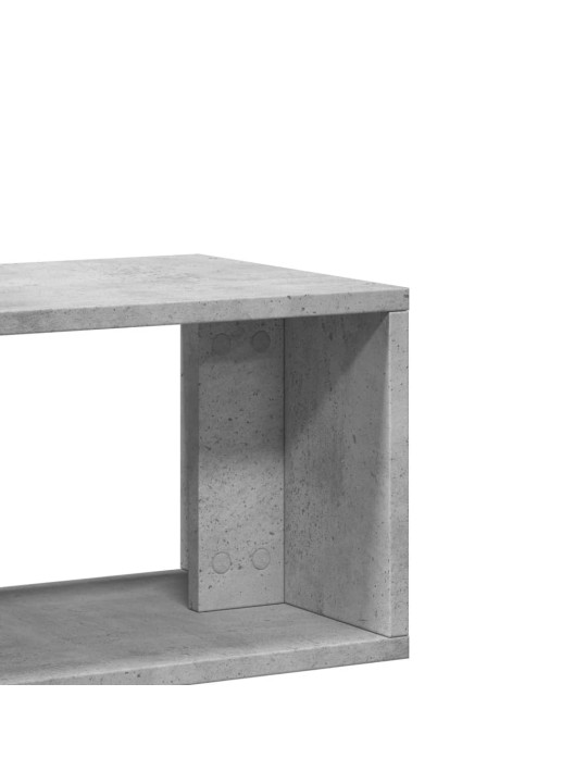 TV-tasot 2 kpl betoninharmaa 75x30x50 cm lastulevy