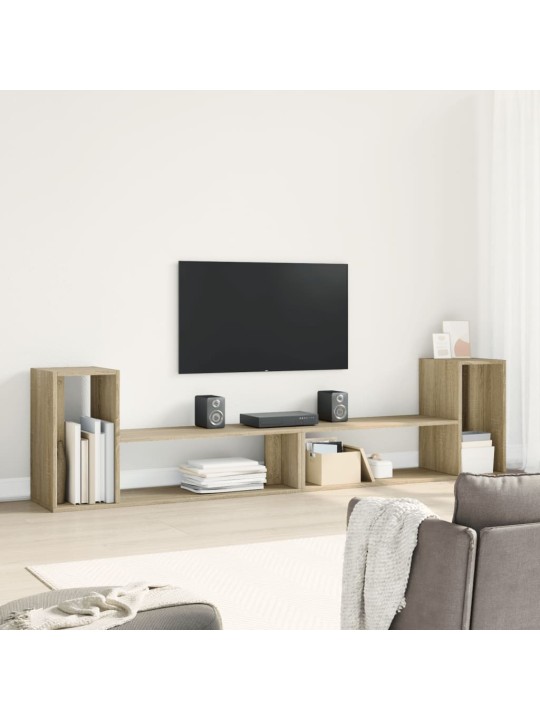 TV-tasot 2 kpl Sonoma-tammi 100x30x50 cm lastulevy