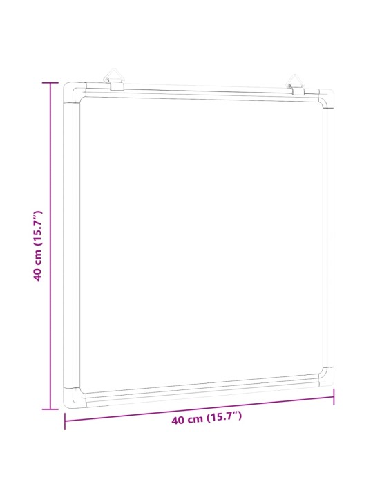 Magneettinen tussitaulu 40x40x1,7 cm alumiini