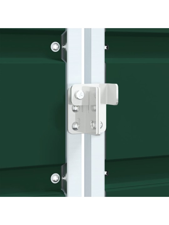 Wheelie bin säilytys kaksoisastioille vihreä 144x81x113cm teräs