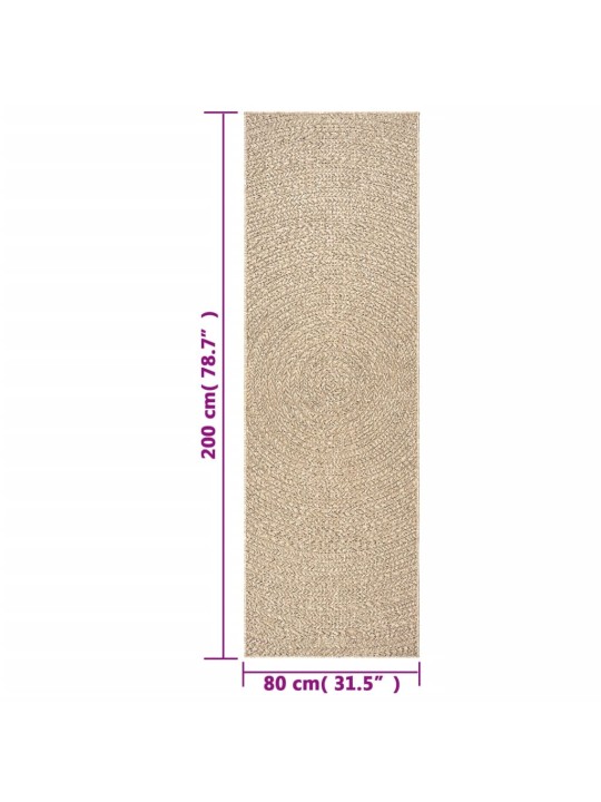 Matto zizur 80x200 cm juuttityyli sisä- ja ulkokäyttöön