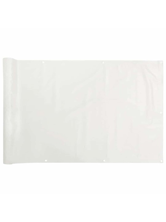 Parvekkeen yksityisyyssuoja valkoinen 500x75 cm pvc