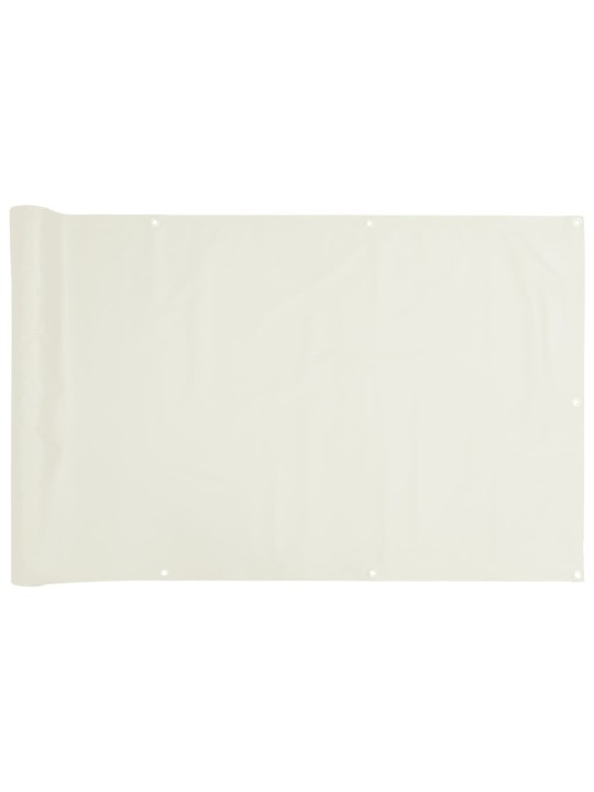 Parvekkeen yksityisyyssuoja valkoinen 300x120 cm PVC