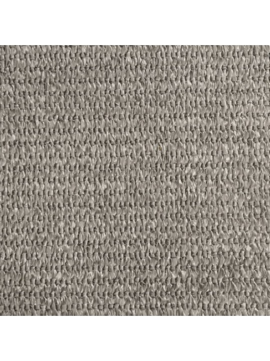 Aurinkopurje 160 g/m² vaaleanharmaa 3,6x3,6 m hdpe