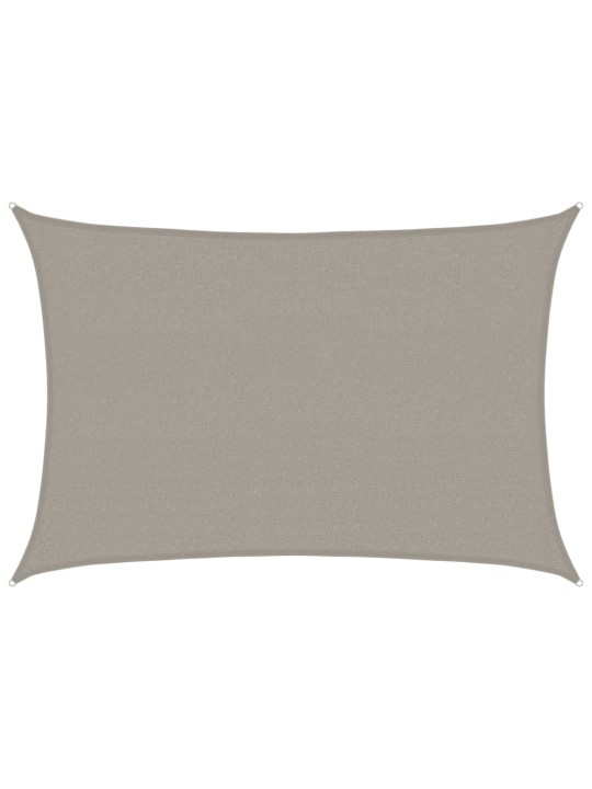 Aurinkopurje 160 g/m² suorakaide vaaleanharmaa 2,5x4 m hdpe