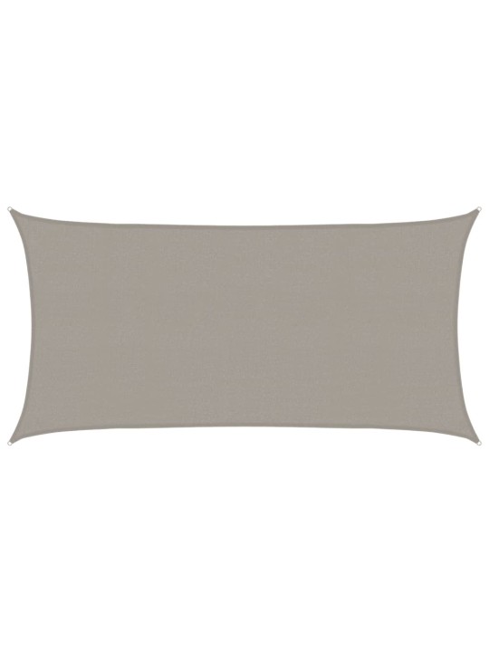 Aurinkopurje 160 g/m² suorakaide vaaleanharmaa 2,5x5 m hdpe
