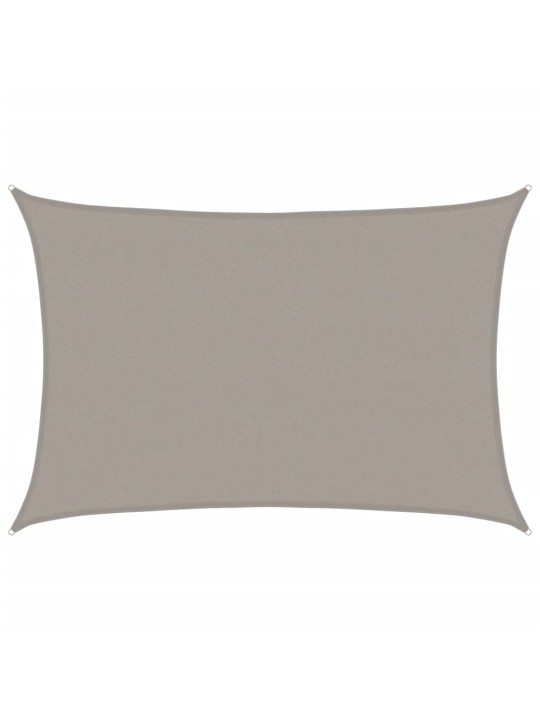 Aurinkopurje 160 g/m² suorakaide vaaleanharmaa 4x5 m hdpe