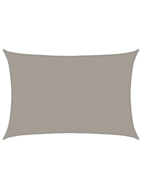 Aurinkopurje 160 g/m² suorakaide vaaleanharmaa 4x6 m hdpe