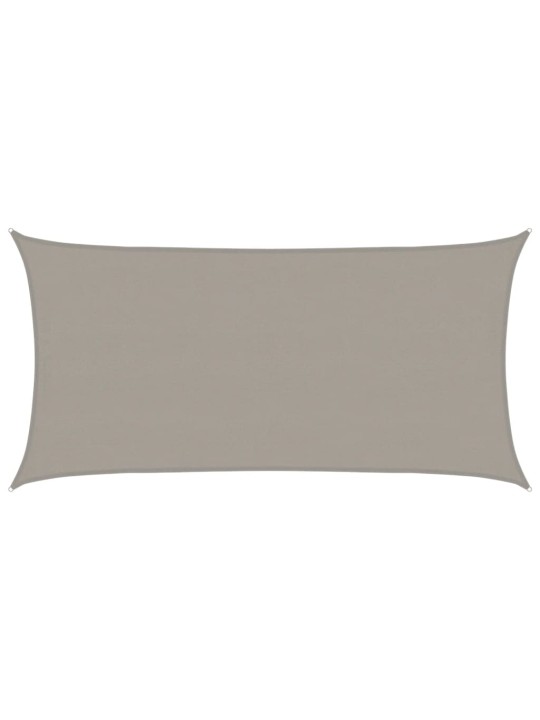 Aurinkopurje 160 g/m² suorakaide vaaleanharmaa 4x7 m hdpe
