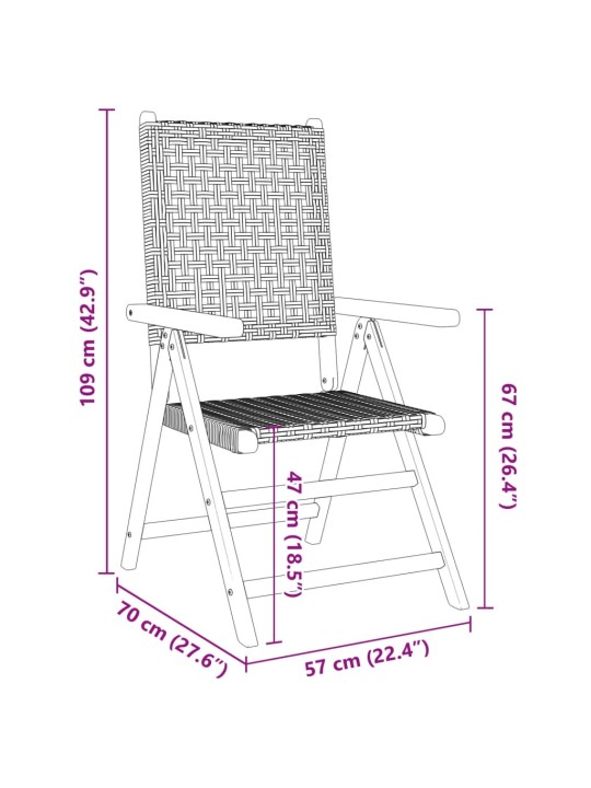 Puutarhanojatuolit 4 kpl beige polyrottinki ja täysi puu