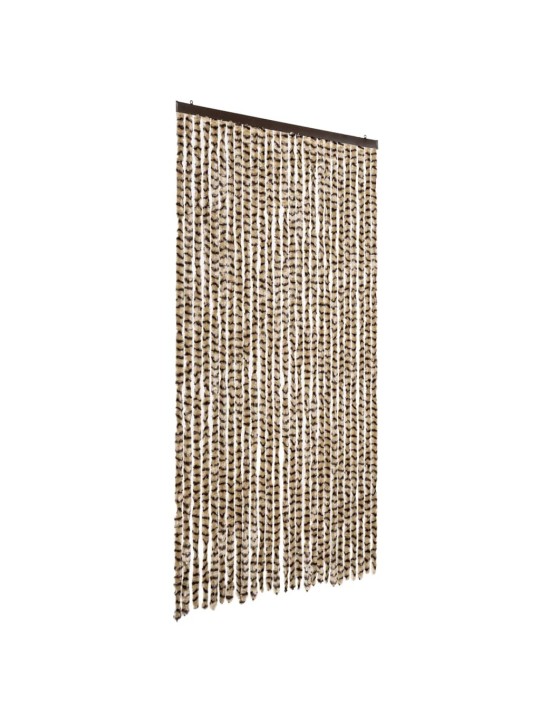 Hyönteisverho beige ja ruskea 118x220 cm chenille