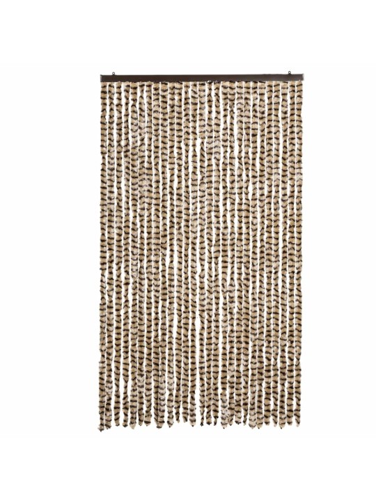 Hyönteisverho beige ja ruskea 118x220 cm chenille