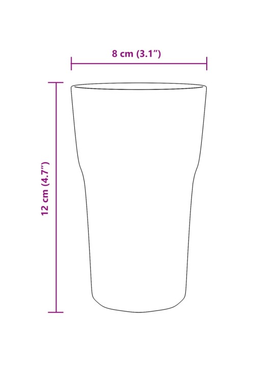 Olutlasit 6 kpl 295 ml