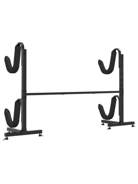 Kajakin säilytysteline kahdelle kajakille 250x57x127,5 cm teräs
