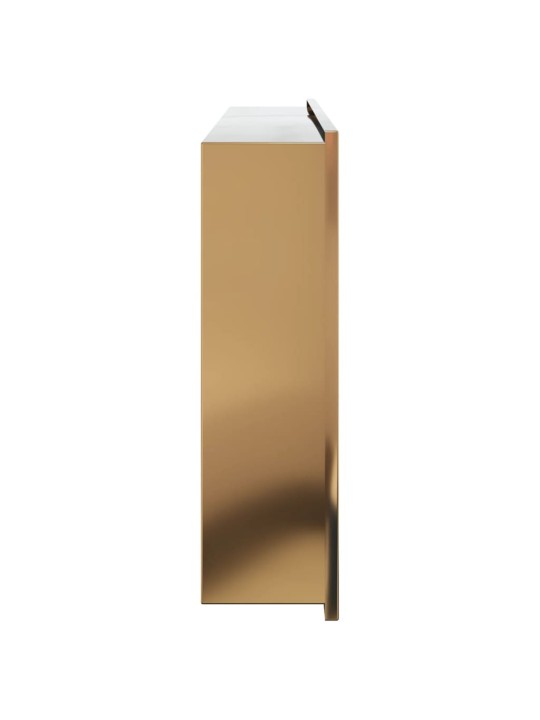 Suihkuhylly harjattu kulta 62x32x9 cm ruostumaton teräs