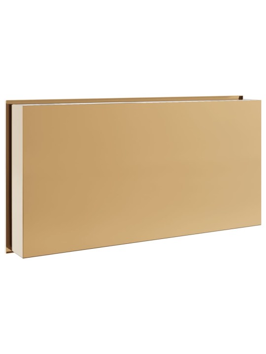 Suihkuhylly harjattu kulta 62x32x9 cm ruostumaton teräs