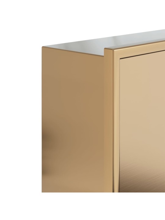 Suihkuhylly harjattu kulta 62x32x9 cm ruostumaton teräs