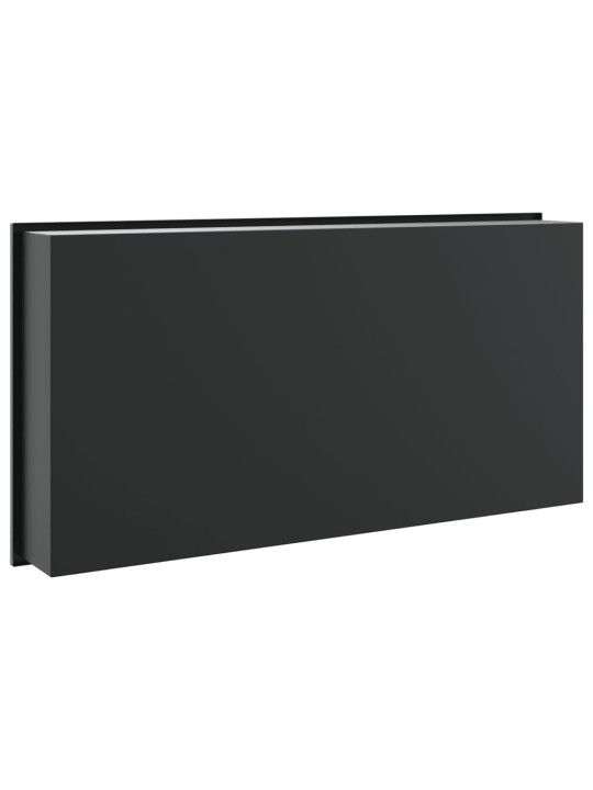 Suihkuhylly matta musta 62x32x9 cm ruostumaton teräs