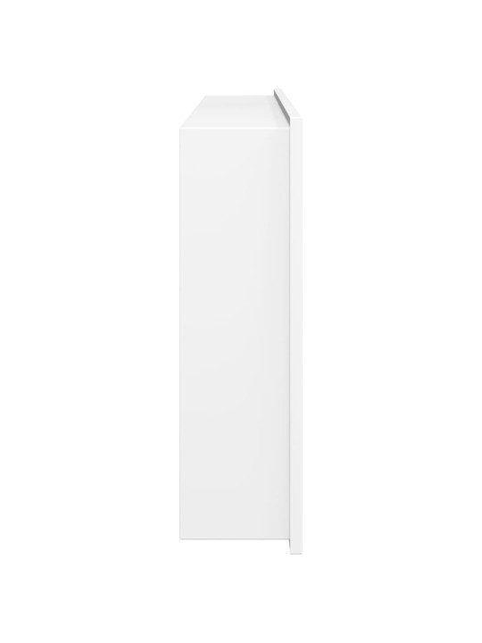 Suihkuhylly matta valkoinen 62x32x9 cm ruostumaton teräs