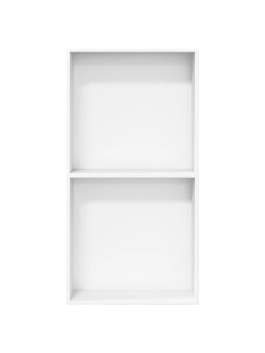 Suihkuhylly matta valkoinen 32x62x9 cm ruostumaton teräs