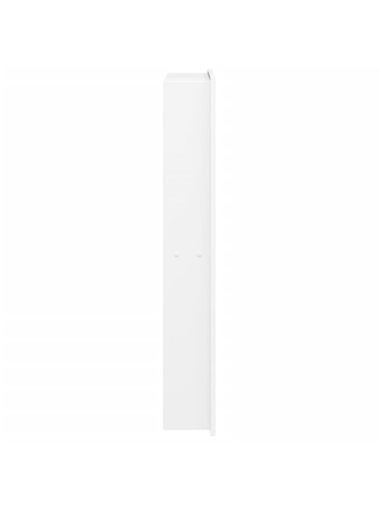 Suihkuhylly matta valkoinen 32x62x9 cm ruostumaton teräs