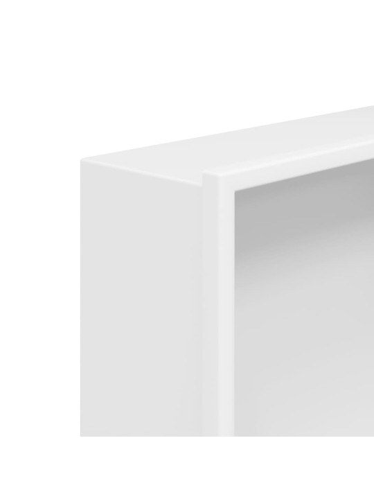 Suihkuhylly matta valkoinen 32x62x9 cm ruostumaton teräs