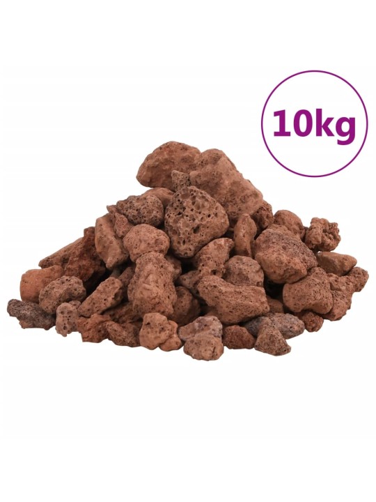 Vulkaaniset kivet 10 kg punainen 1-2 cm