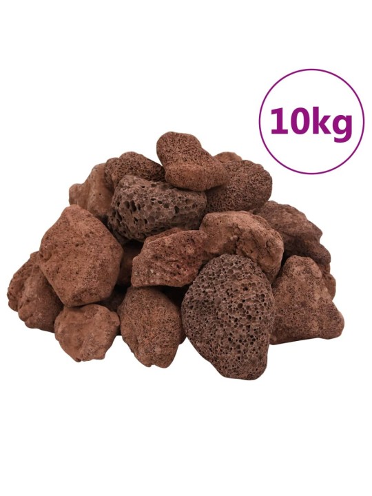 Vulkaaniset kivet 10 kg punainen 5-8 cm