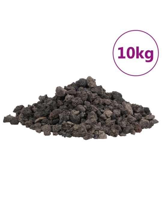 Vulkaaniset kivet 10 kg musta 1-2 cm