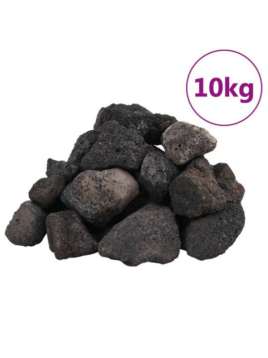 Vulkaaniset kivet 10 kg musta 5-8 cm