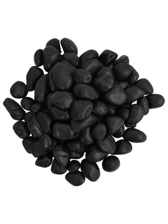Kiillotetut kivet 25 kg musta 2-5 cm