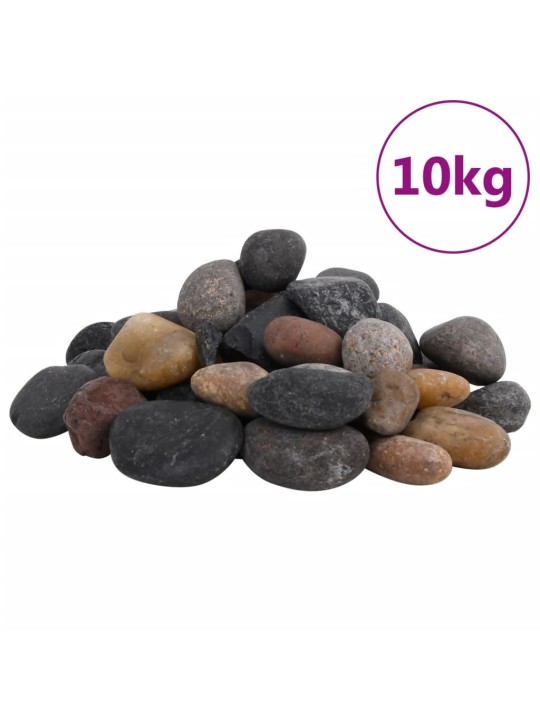 Kiillotetut kivet 10 kg monivärinen 5-8 cm